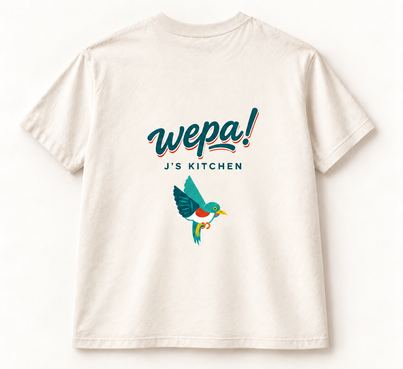 WEPA! Retro Script Tee — back