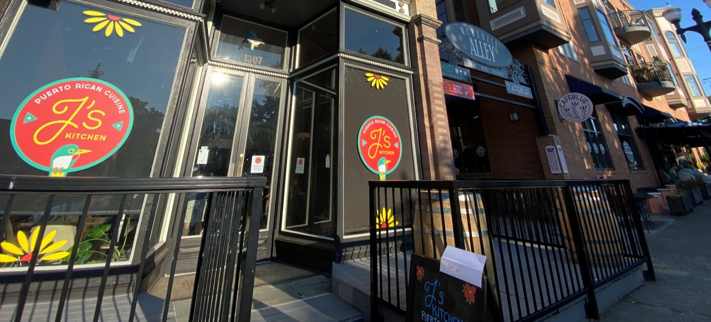 The front entrance of J's Kitchen at 1307 11th Street in Fairhaven